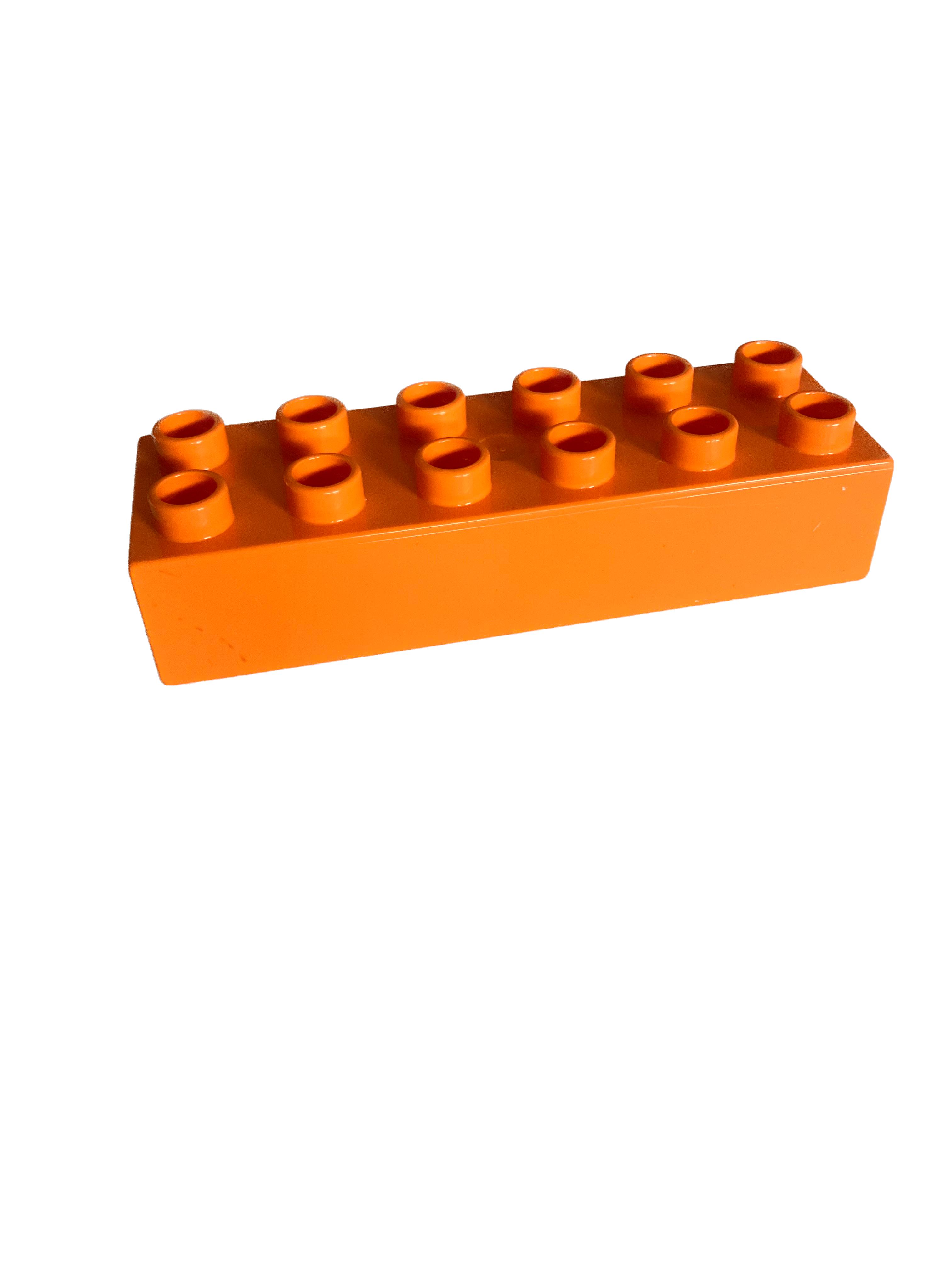 Lego Duplo kostka oranžová 6x2 tlustá